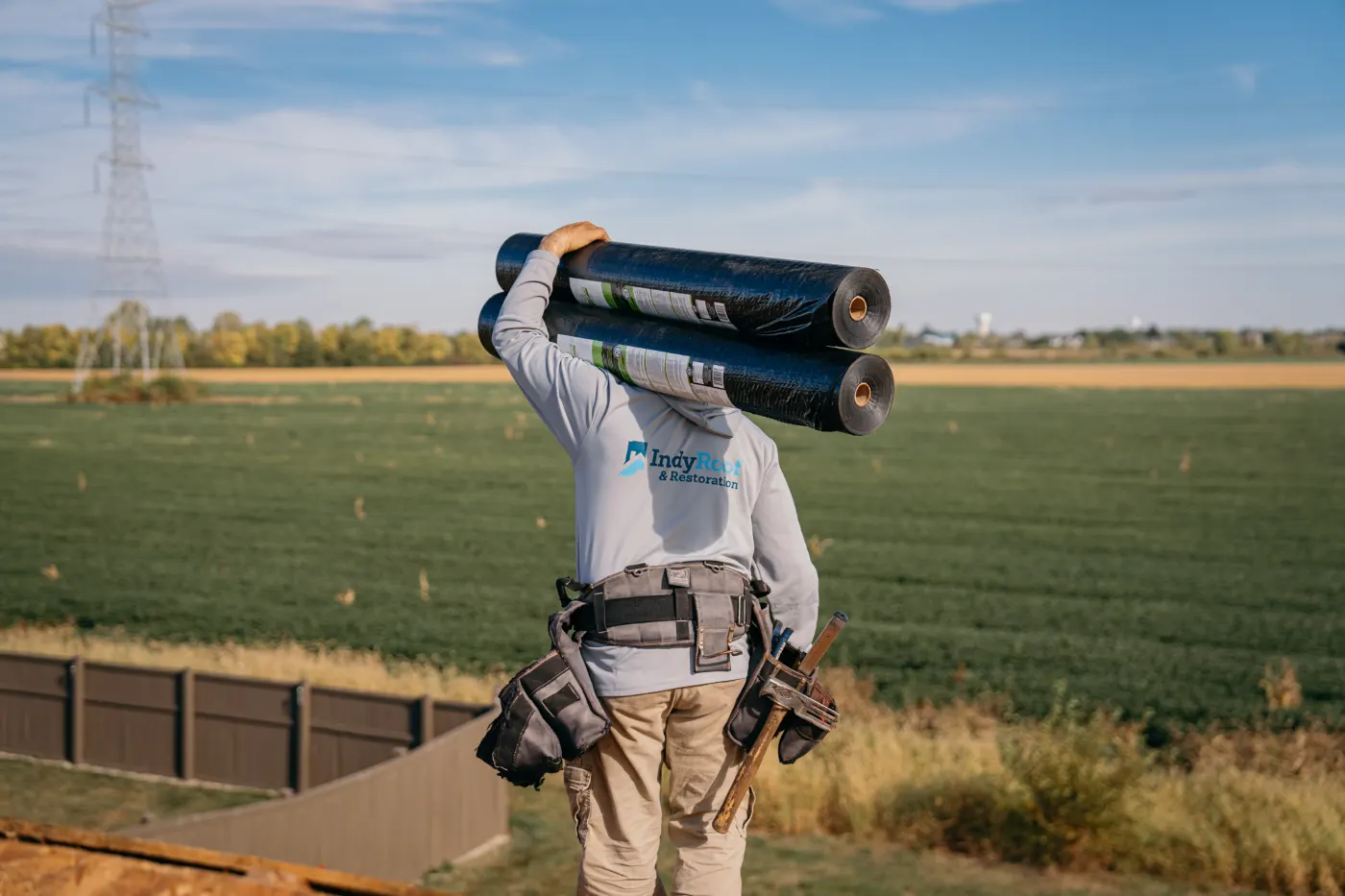 Commercial roof inspection documented in Montezuma